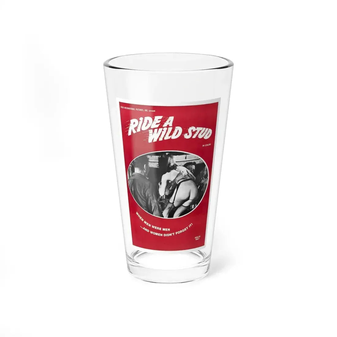 RIDE A WILD STUD 1969 Movie Poster - Pint Glass 16oz 16oz - Go Mug Yourself