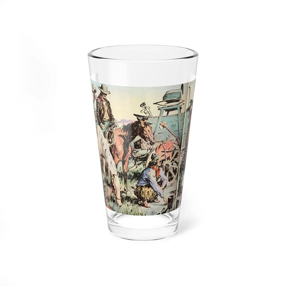 Ride the Man Down (1), The Saturday Evening Post, April 4, 1942 (Magazine Illustration) Pint Glass 16oz 16oz - Go Mug Yourself
