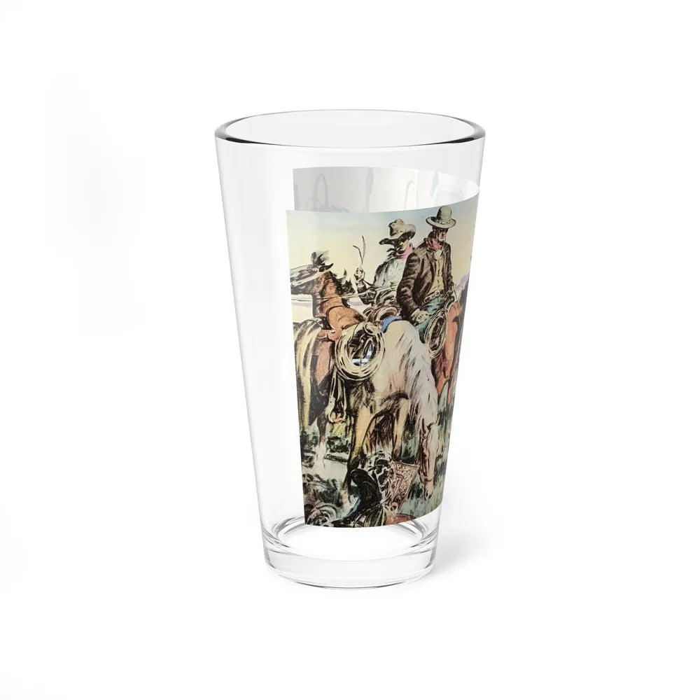 Ride the Man Down (1), The Saturday Evening Post, April 4, 1942 (Magazine Illustration) Pint Glass 16oz - Go Mug Yourself