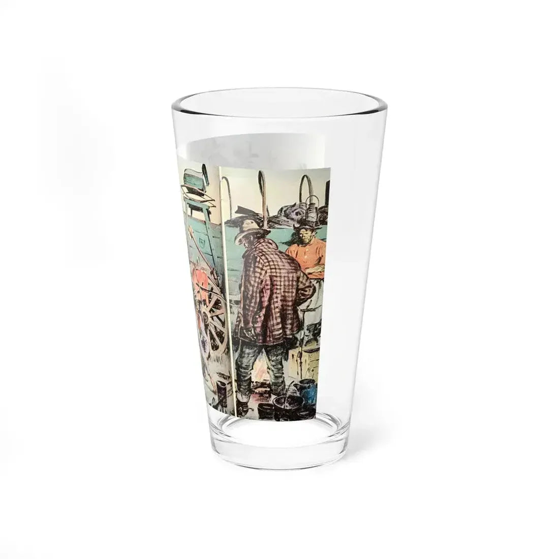 Ride the Man Down (1), The Saturday Evening Post, April 4, 1942 (Magazine Illustration) Pint Glass 16oz - Go Mug Yourself
