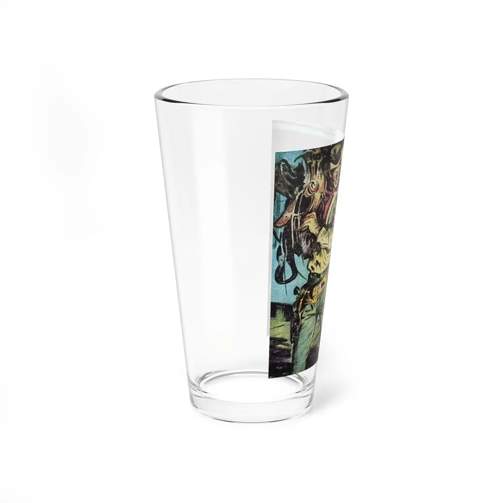 Ride the Man Down (2), The Saturday Evening Post, April 4, 1942 (Magazine Illustration) Pint Glass 16oz - Go Mug Yourself