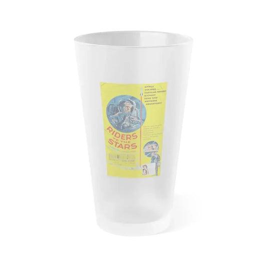 RIDERS TO THE STARS 1954 Movie Poster - Frosted Pint Glass 16oz 16oz Frosted - Go Mug Yourself