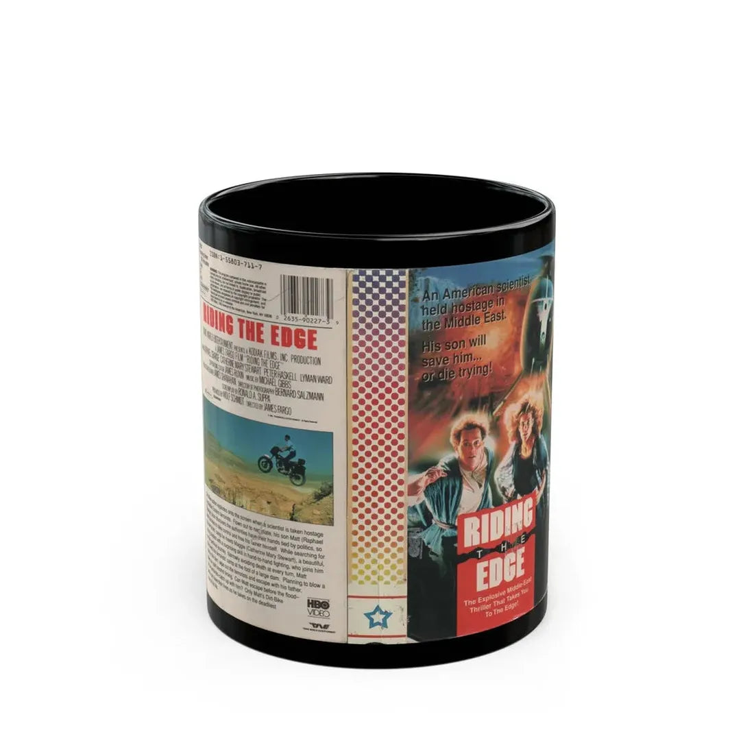 RIDING THE EDGE (VHS COVER) - Black Coffee Mug 11oz - Go Mug Yourself