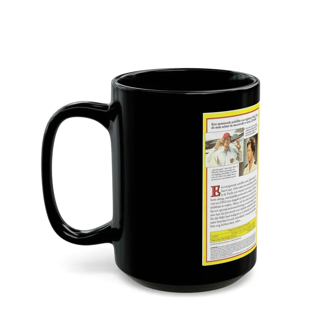 RIDING WITH DEATH (VHS COVER) - Black Coffee Mug - Go Mug Yourself