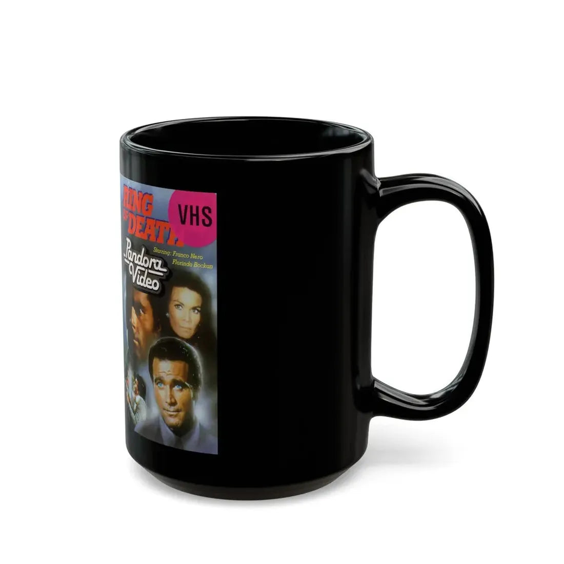 RING OF DEATH (VHS COVER) - Black Coffee Mug - Go Mug Yourself