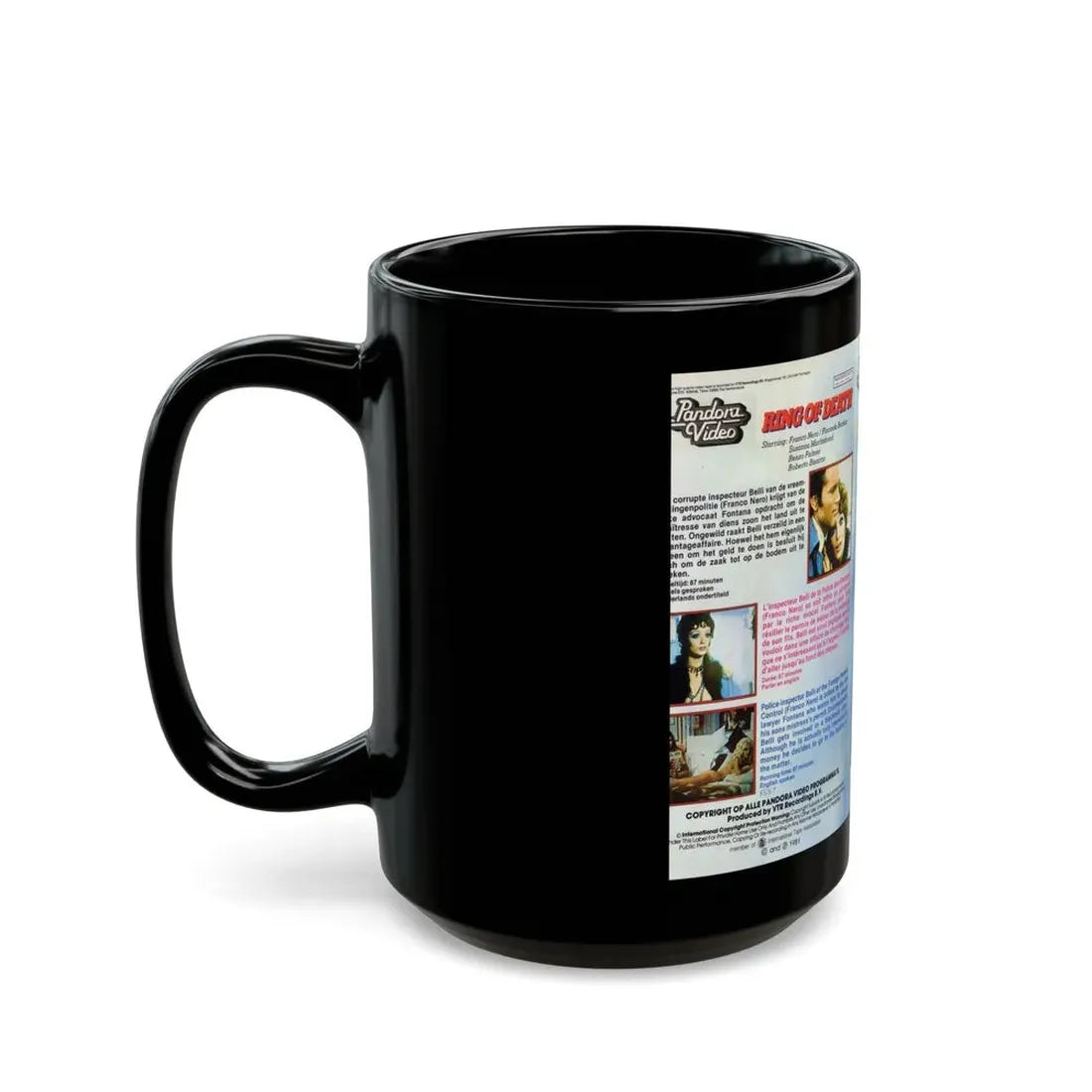 RING OF DEATH (VHS COVER) - Black Coffee Mug - Go Mug Yourself