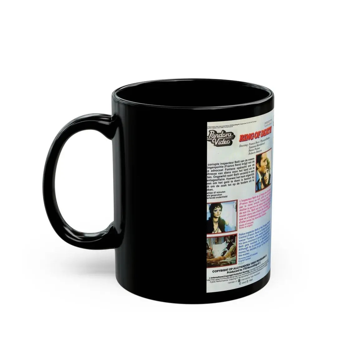 RING OF DEATH (VHS COVER) - Black Coffee Mug - Go Mug Yourself
