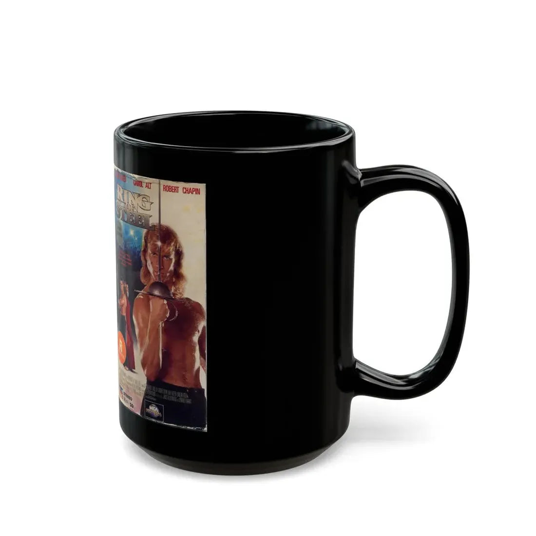 RING OF STEEL (VHS COVER) - Black Coffee Mug - Go Mug Yourself