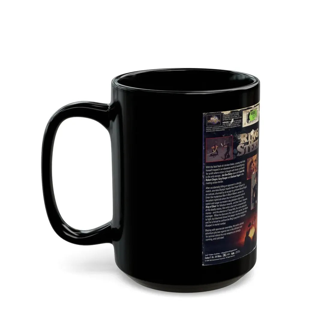 RING OF STEEL (VHS COVER) - Black Coffee Mug - Go Mug Yourself