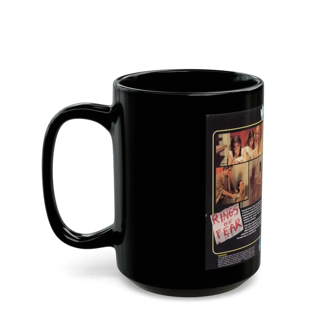 RINGS OF FEAR (VHS COVER) - Black Coffee Mug - Go Mug Yourself