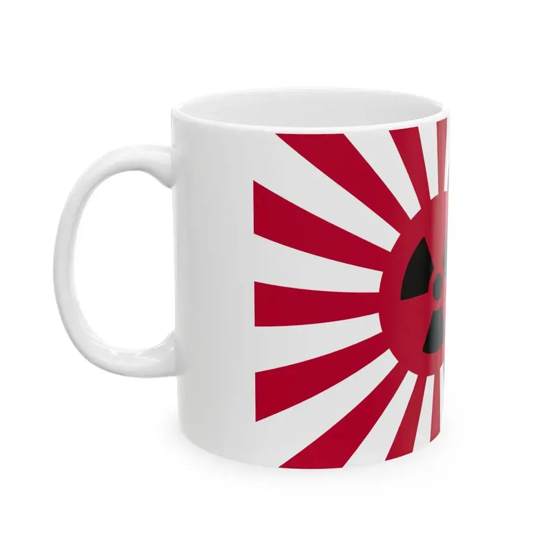Rising Nuclear Flag (Japan) White Coffee Mug - Go Mug Yourself