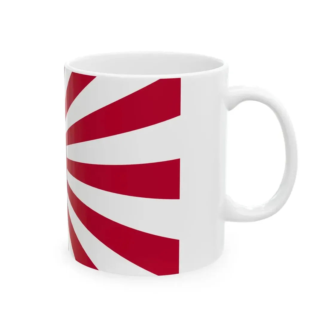 Rising Nuclear Flag (Japan) White Coffee Mug - Go Mug Yourself