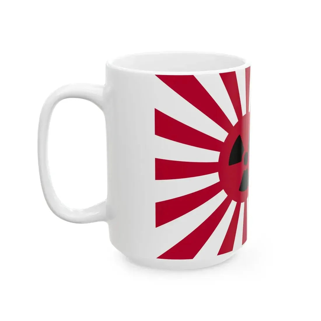Rising Nuclear Flag (Japan) White Coffee Mug - Go Mug Yourself