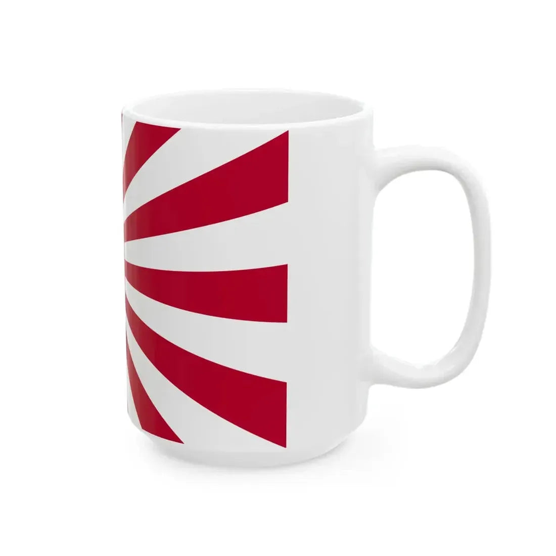 Rising Nuclear Flag (Japan) White Coffee Mug - Go Mug Yourself