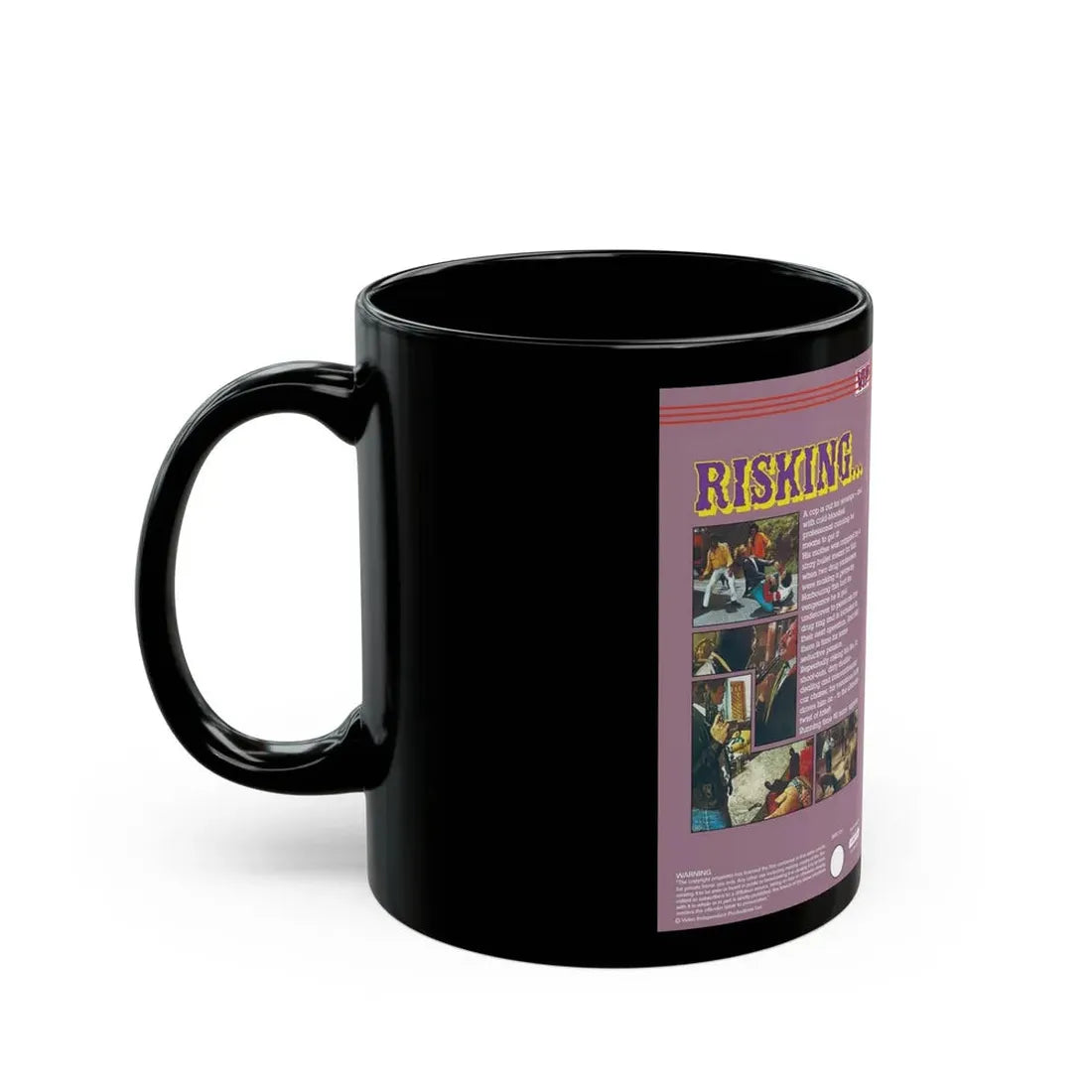 RISKING (VHS COVER) - Black Coffee Mug - Go Mug Yourself
