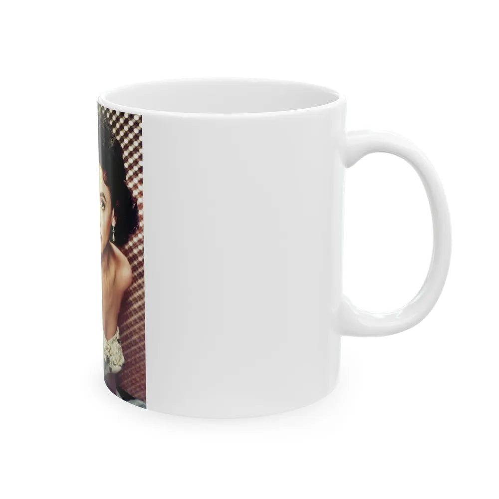 Rita Moreno #25 (Vintage Female Icon) White Coffee Mug-Go Mug Yourself