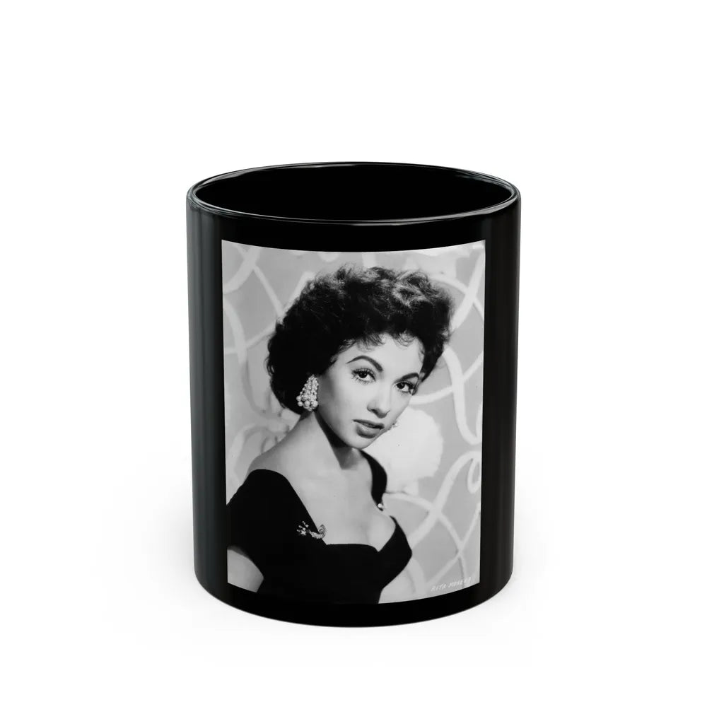 Rita Moreno #30 (Vintage Female Icon) Black Coffee Mug-11oz-Go Mug Yourself