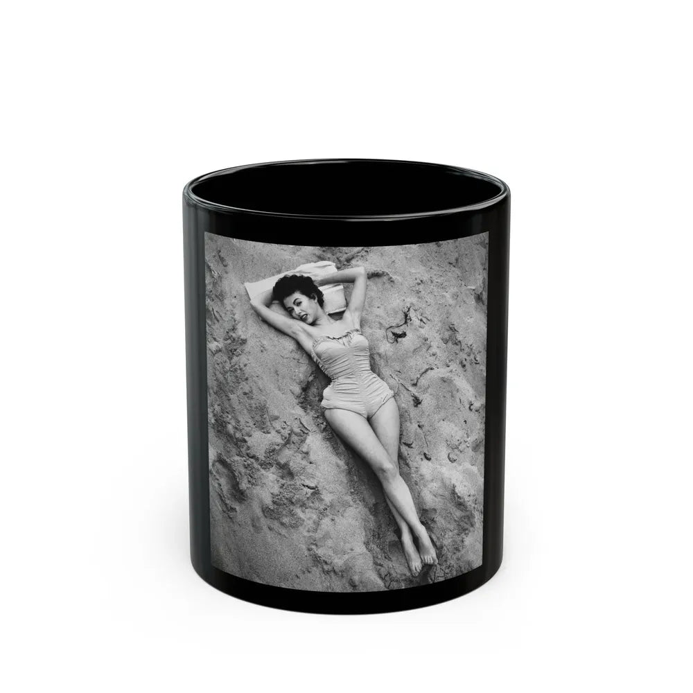 Rita Moreno #31 (Vintage Female Icon) Black Coffee Mug-11oz-Go Mug Yourself