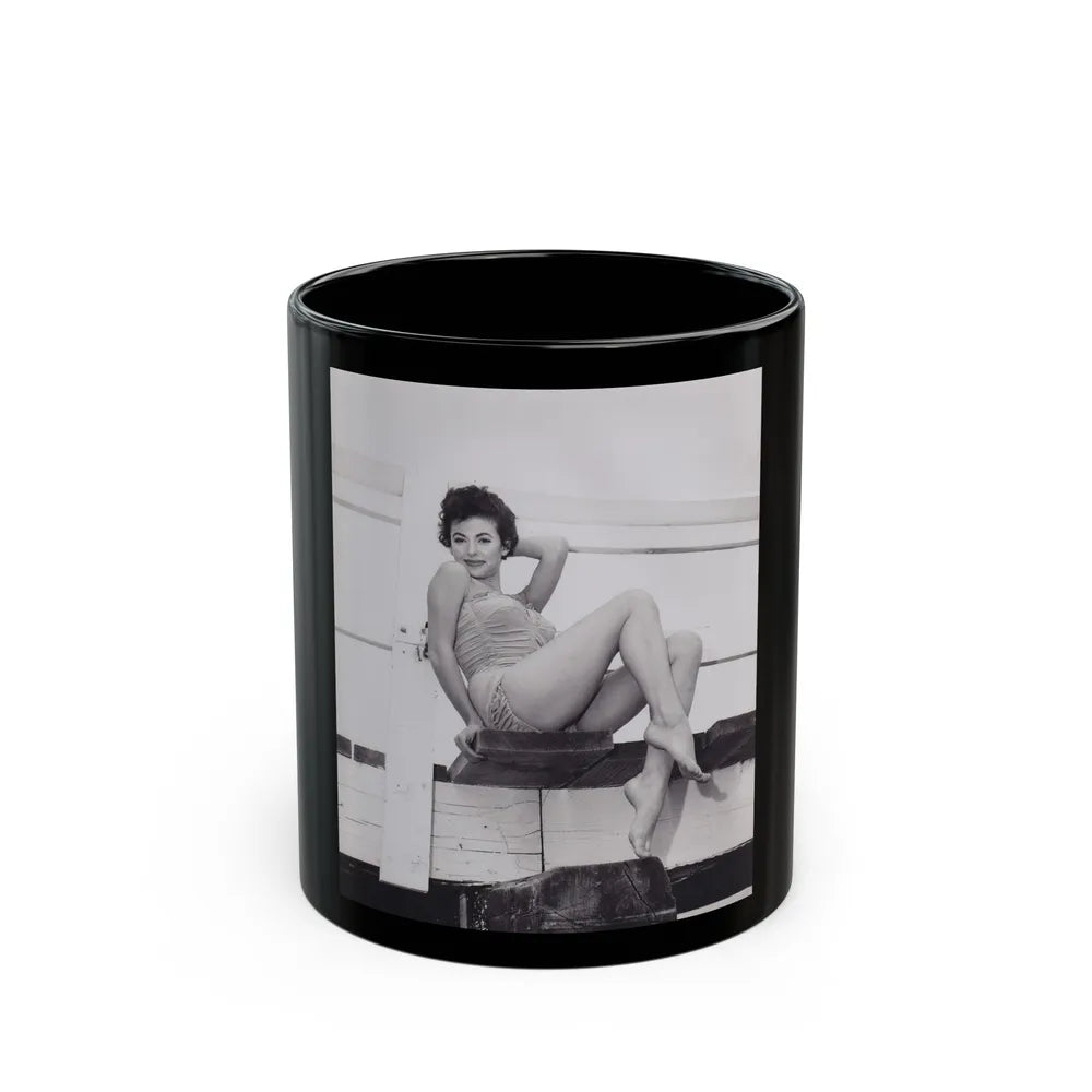 Rita Moreno #39 (Vintage Female Icon) Black Coffee Mug-11oz-Go Mug Yourself