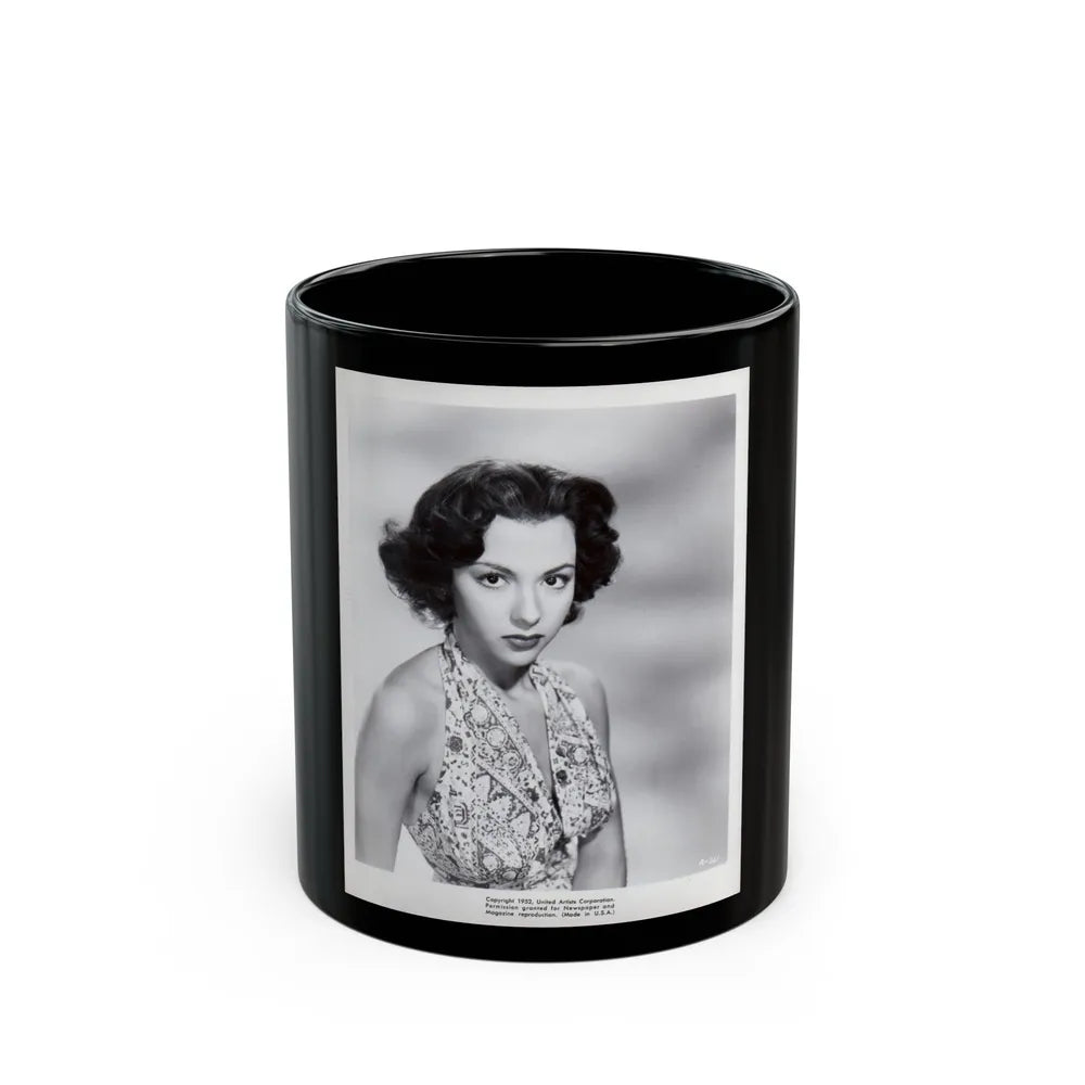 Rita Moreno #61 (Vintage Female Icon) Black Coffee Mug-11oz-Go Mug Yourself