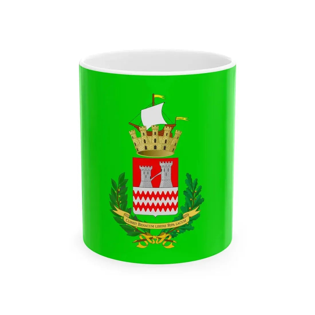 Riva del Garda-Bandiera (Italy) White Coffee Mug 11oz - Go Mug Yourself