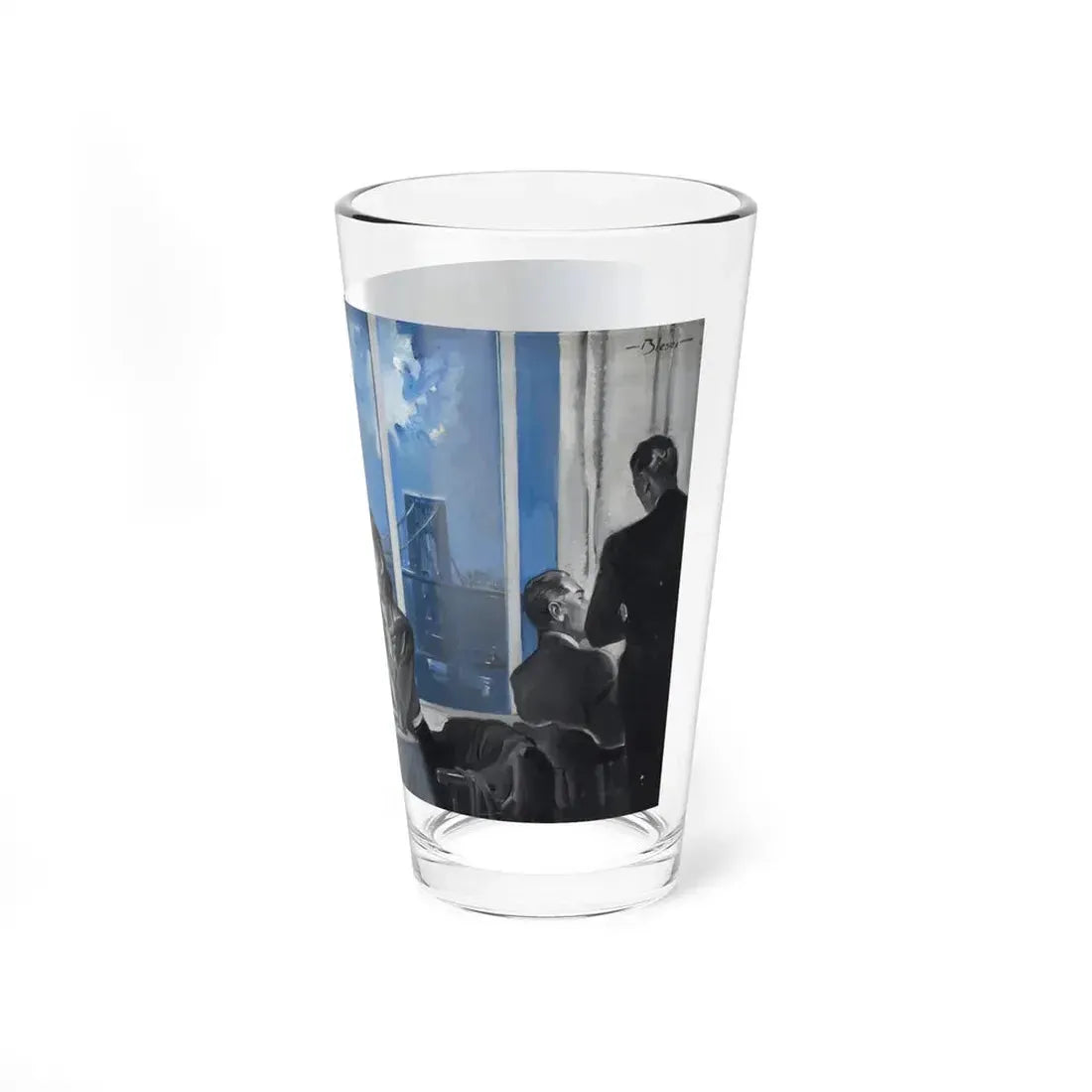 River Cafe New York City (Magazine Illustration) Pint Glass 16oz - Go Mug Yourself