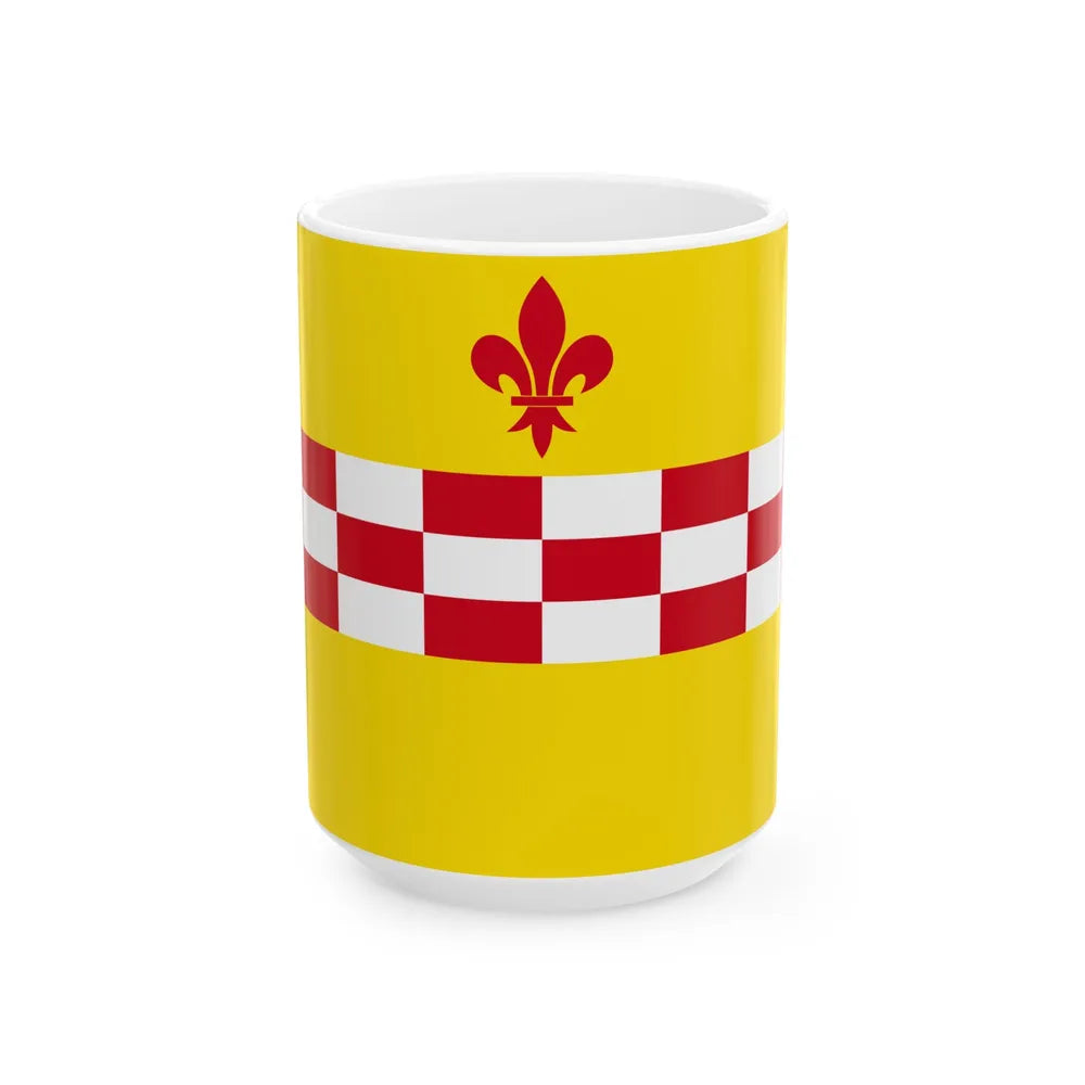 Rixensart vlag (Belgium) White Coffee Mug 15oz - Go Mug Yourself