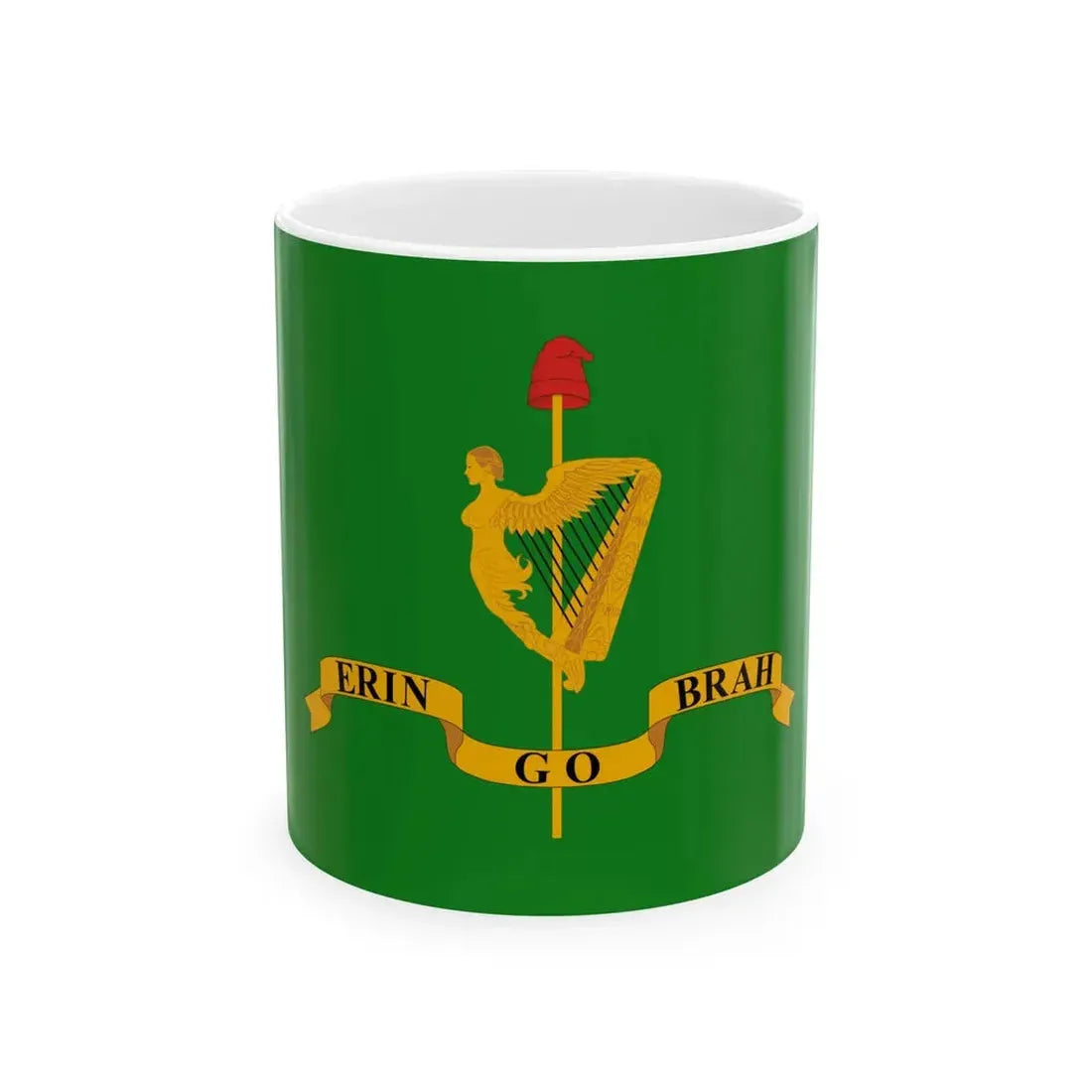 Robert Emmet flag (Ireland) White Coffee Mug 11oz - Go Mug Yourself