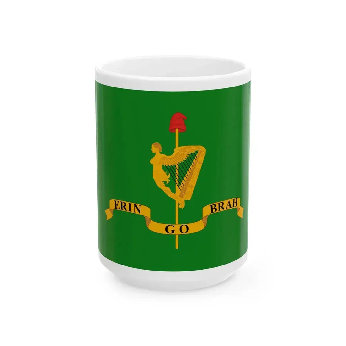 Robert Emmet flag (Ireland) White Coffee Mug 15oz - Go Mug Yourself