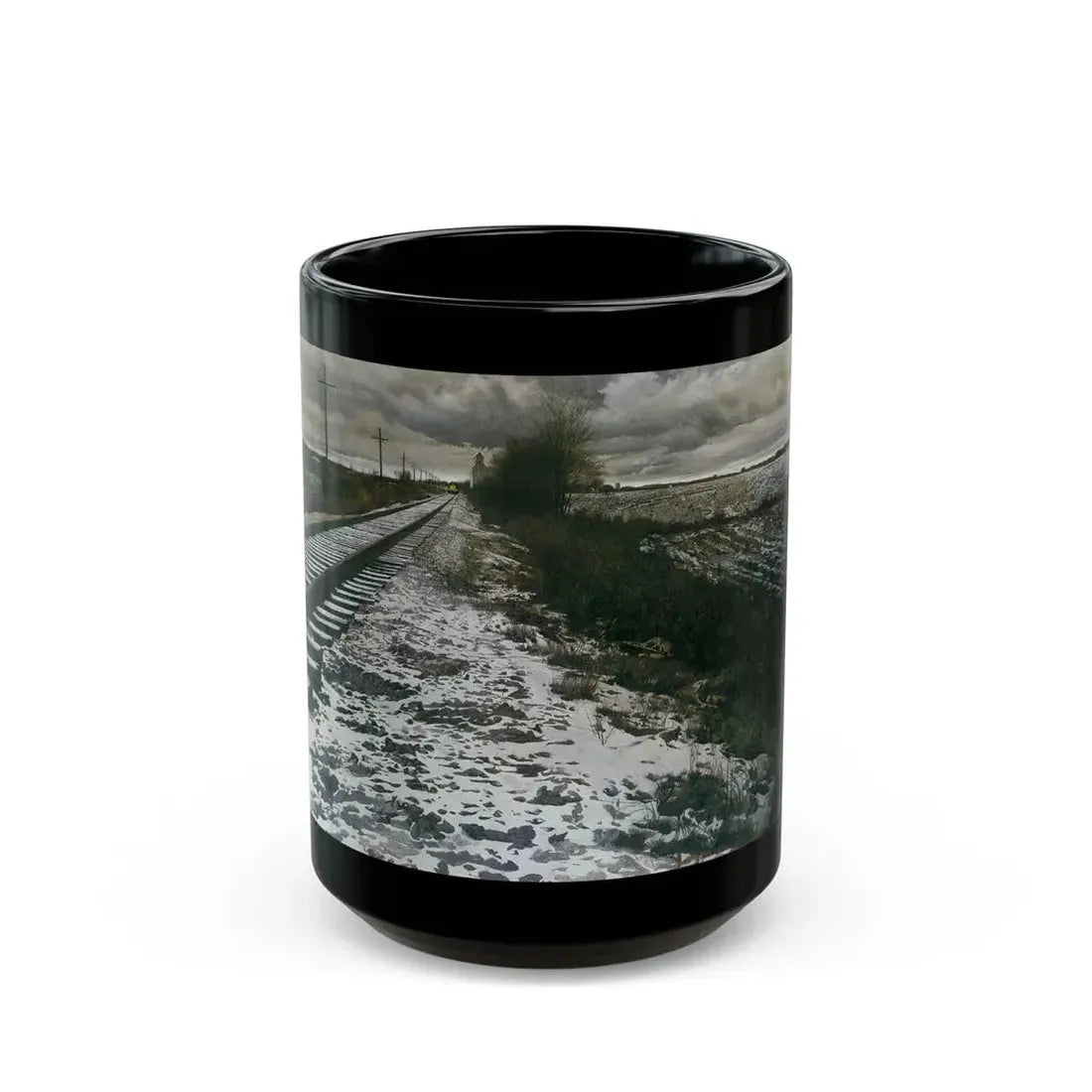 Robert McGinnis (1926-) Baltimore and Ohio Railroad - Black Coffee Mug 15oz - Go Mug Yourself