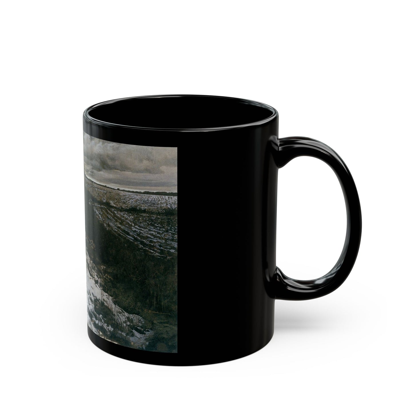 Robert McGinnis (1926-) Baltimore and Ohio Railroad - Black Coffee Mug-Go Mug Yourself