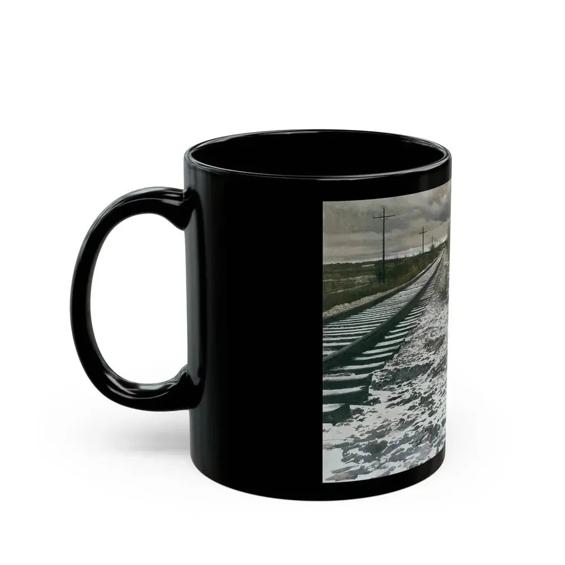 Robert McGinnis (1926-) Baltimore and Ohio Railroad - Black Coffee Mug - Go Mug Yourself