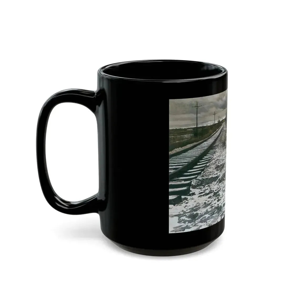 Robert McGinnis (1926-) Baltimore and Ohio Railroad - Black Coffee Mug - Go Mug Yourself