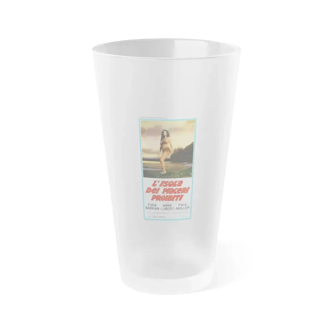 ROBINSON AND HIS TEMPESTUOUS SLAVES 1972 Movie Poster - Frosted Pint Glass 16oz 16oz Frosted - Go Mug Yourself
