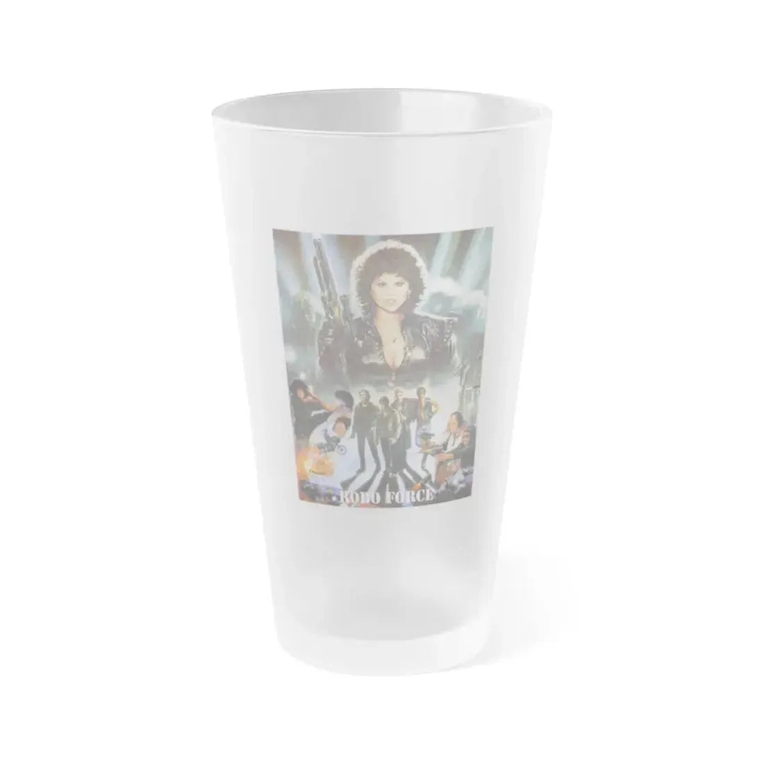 ROBO FORCE (I LOVE MARIA) (PAKISTAN) 1988 Movie Poster - Frosted Pint Glass 16oz 16oz Frosted - Go Mug Yourself