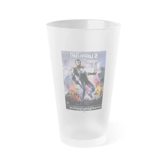 ROBOCOP 2 (THAI) 1990 Movie Poster - Frosted Pint Glass 16oz 16oz Frosted - Go Mug Yourself