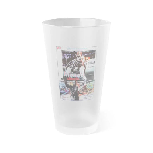 ROBOCOP (THAI) 1987 Movie Poster - Frosted Pint Glass 16oz 16oz Frosted - Go Mug Yourself