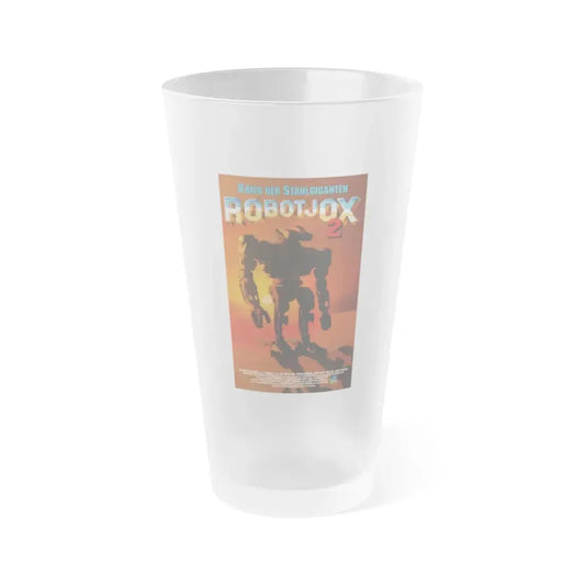 ROBOTJOX 2 (ROBOT WARS) 1993 Movie Poster - Frosted Pint Glass 16oz 16oz Frosted - Go Mug Yourself