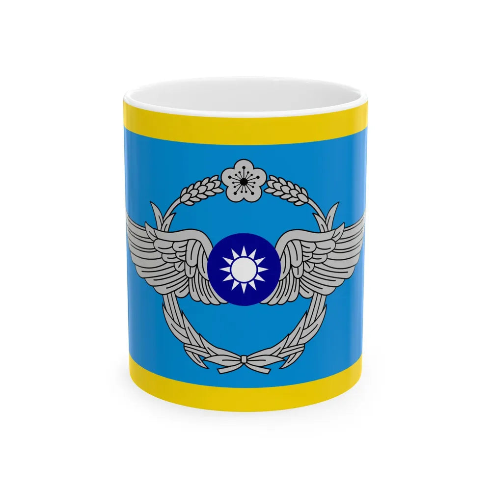 ROC Commanding General of Air Force Flag (China) White Coffee Mug 11oz - Go Mug Yourself
