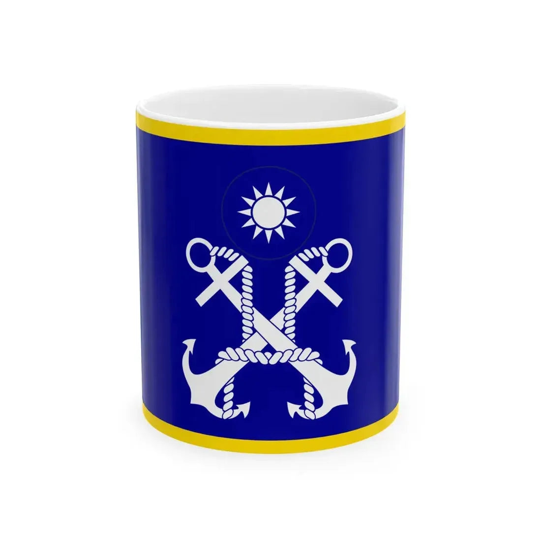ROC Commanding General of Navy Flag (China) White Coffee Mug 11oz - Go Mug Yourself