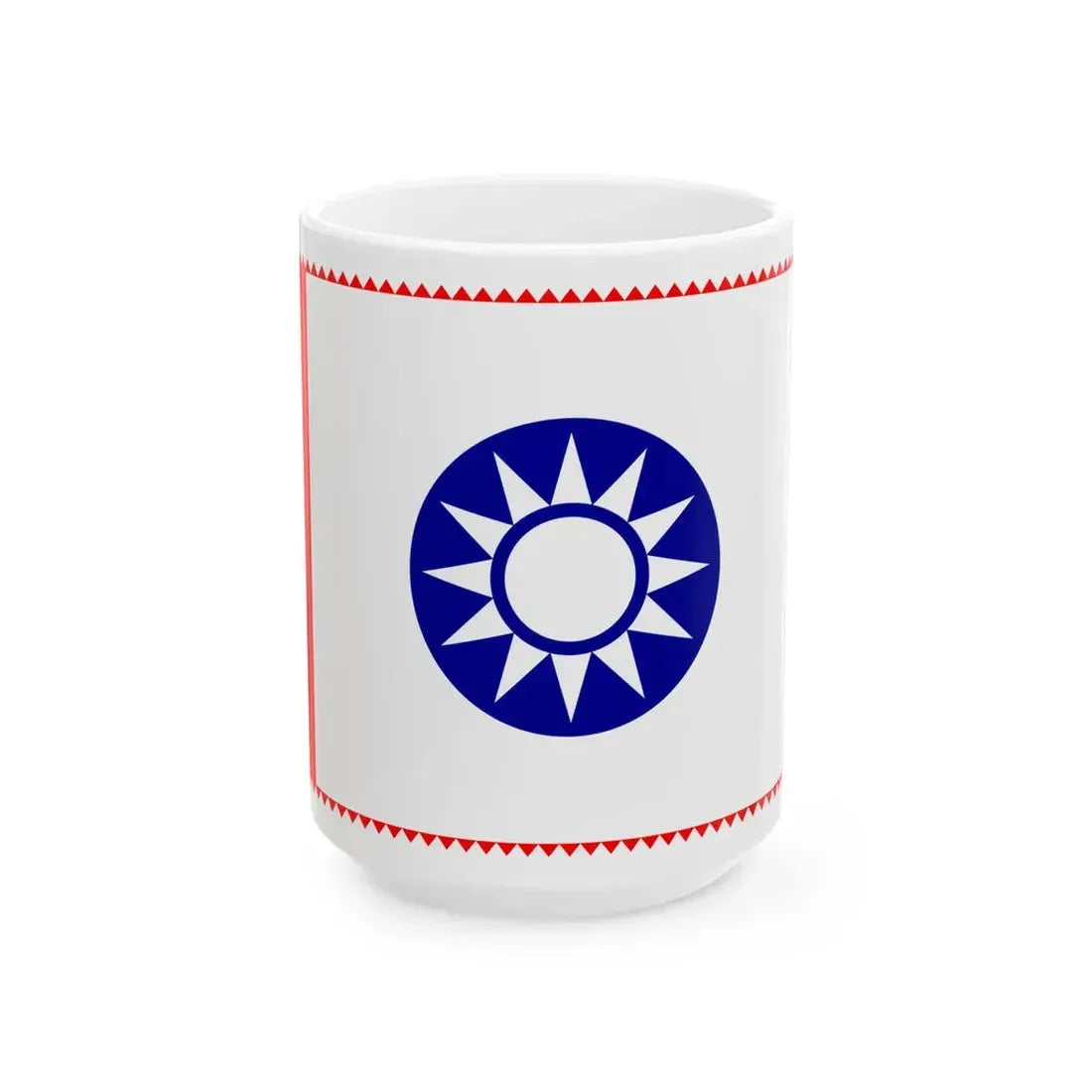 ROC County Guard Flag 1932-1949 (China) White Coffee Mug 15oz - Go Mug Yourself