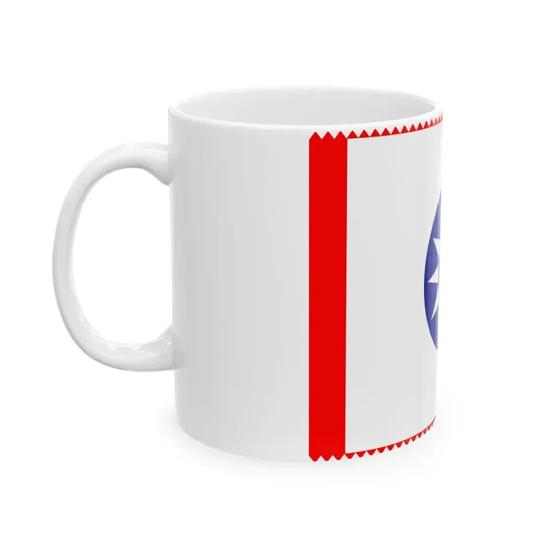ROC County Guard Flag 1932-1949 (China) White Coffee Mug - Go Mug Yourself