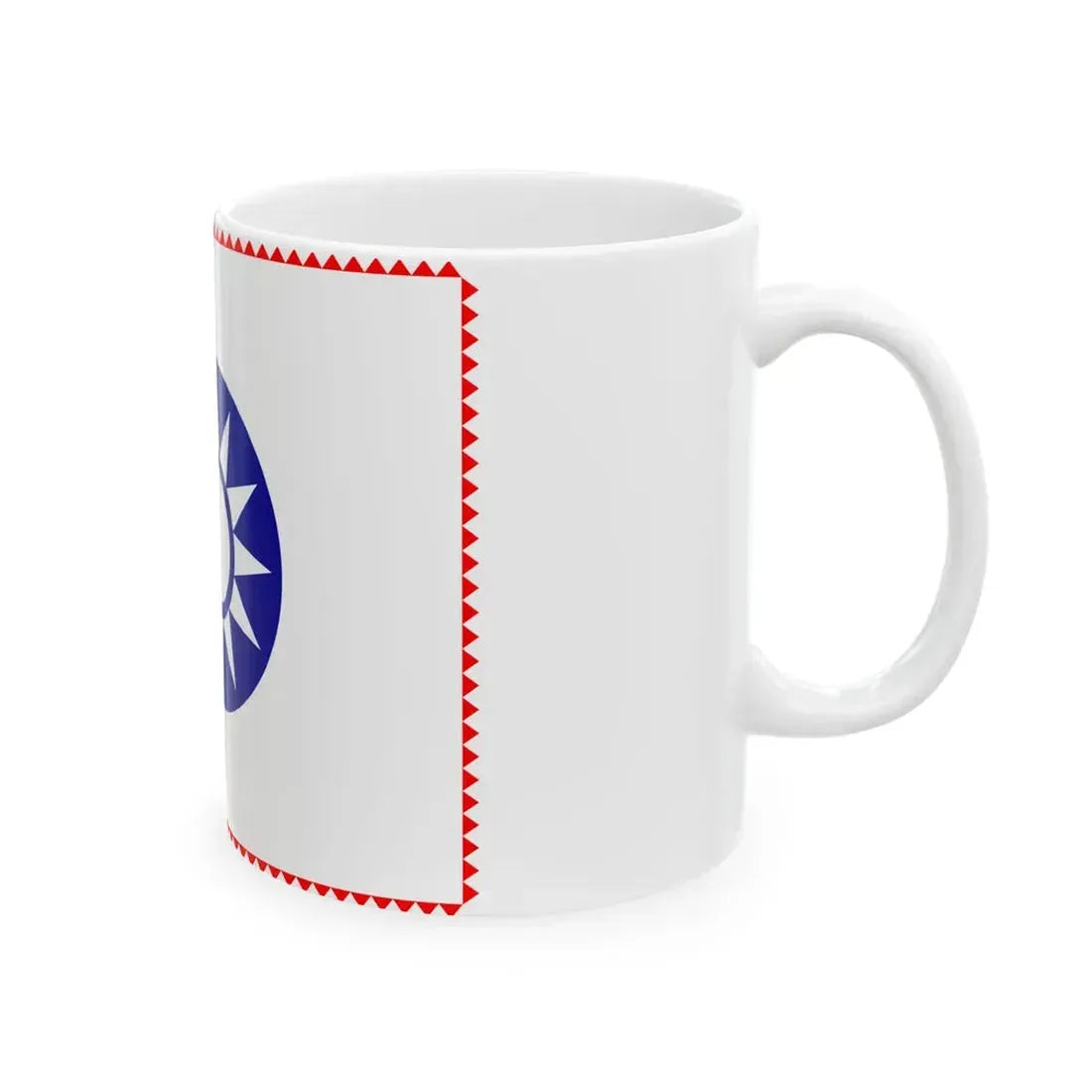 ROC County Guard Flag 1932-1949 (China) White Coffee Mug - Go Mug Yourself