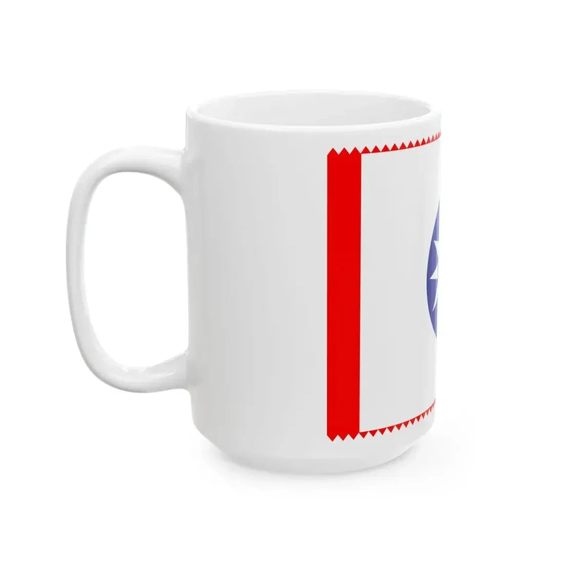 ROC County Guard Flag 1932-1949 (China) White Coffee Mug - Go Mug Yourself
