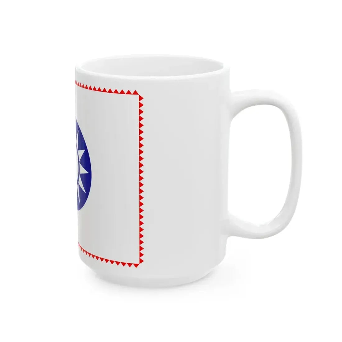 ROC County Guard Flag 1932-1949 (China) White Coffee Mug - Go Mug Yourself