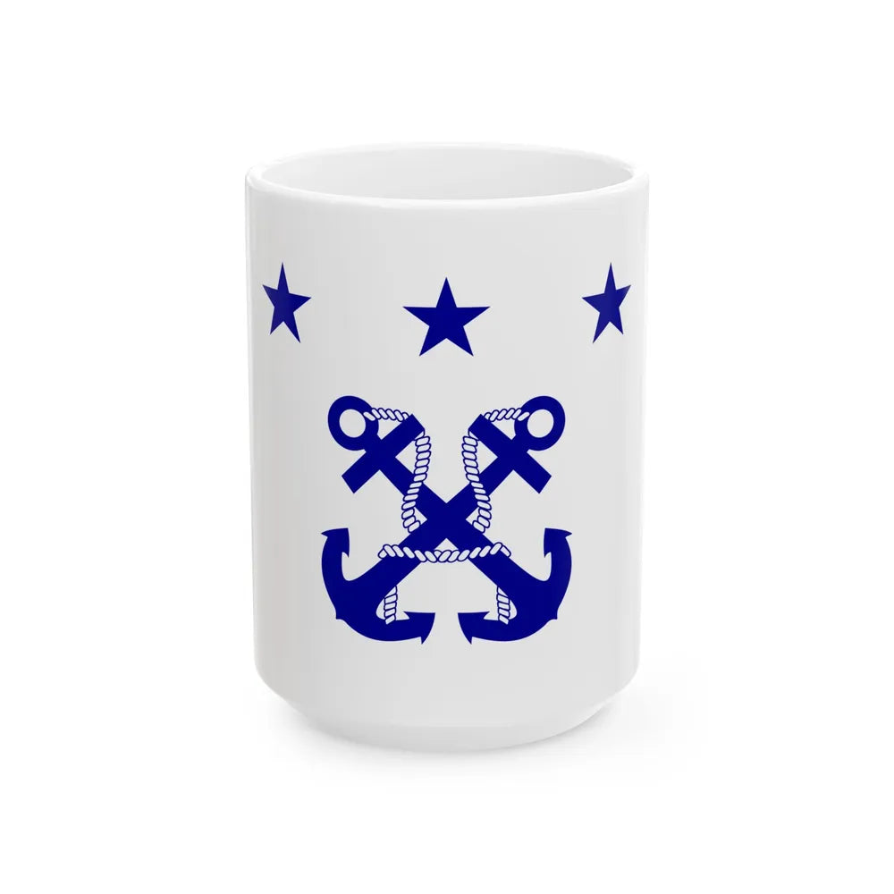 ROC Deputy Chiefs of General Staffs Flag 1947 (China) White Coffee Mug 15oz - Go Mug Yourself