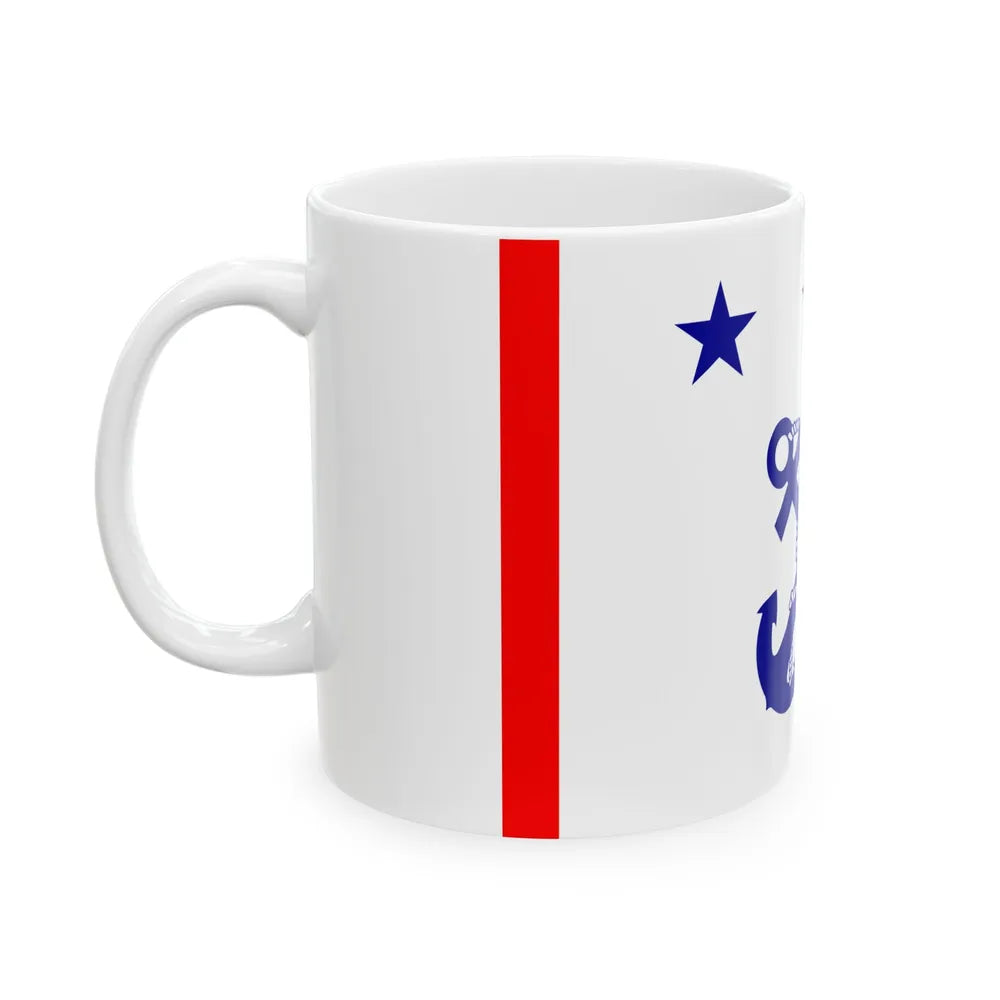 ROC Deputy Chiefs of General Staffs Flag 1947 (China) White Coffee Mug - Go Mug Yourself