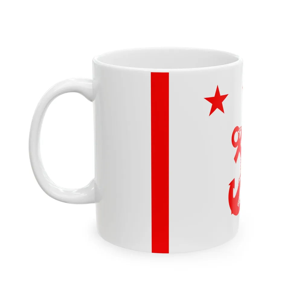 ROC Deputy Minister of National Defense Flag 1947 (China) White Coffee Mug - Go Mug Yourself