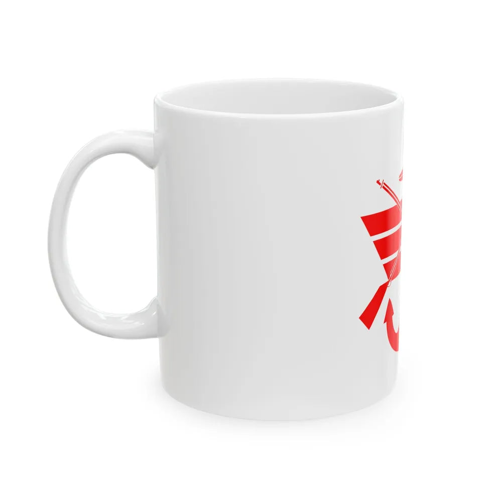 ROC Minister of National Defense Flag 1950 (China) White Coffee Mug - Go Mug Yourself