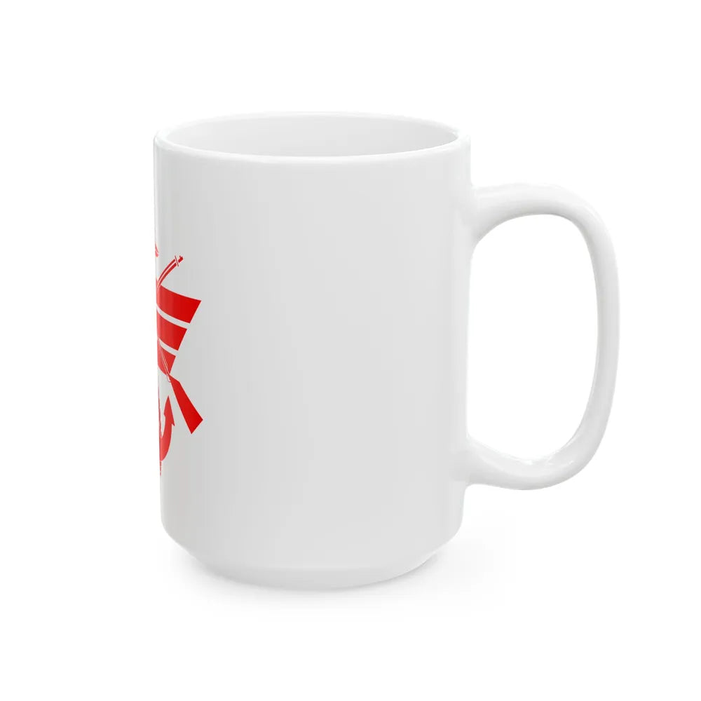 ROC Minister of National Defense Flag 1950 (China) White Coffee Mug - Go Mug Yourself